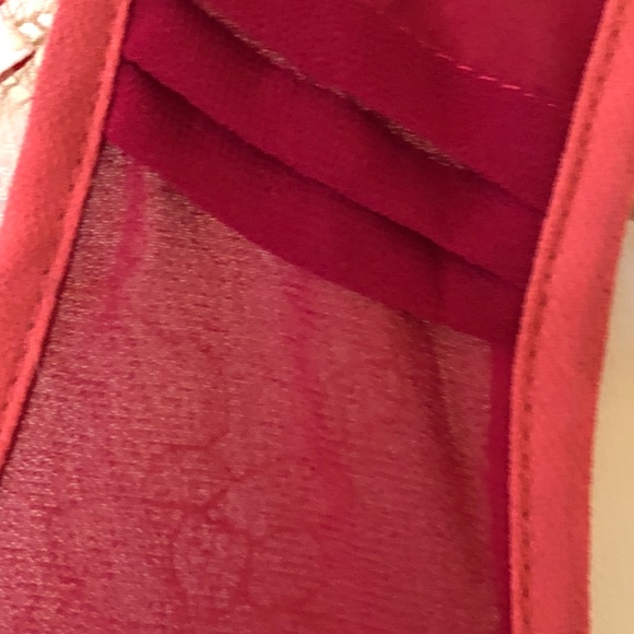 Margo & Sebastian Lace & Zipper Sheer Top - Picture 5 of 6